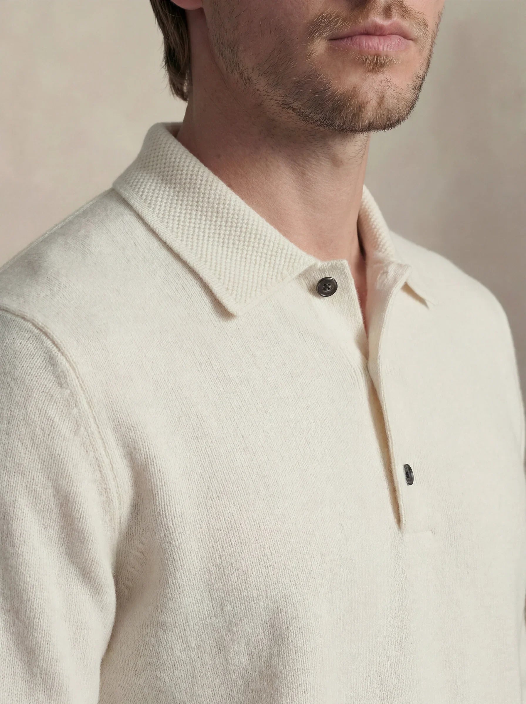 Cashmere Polo Off-White