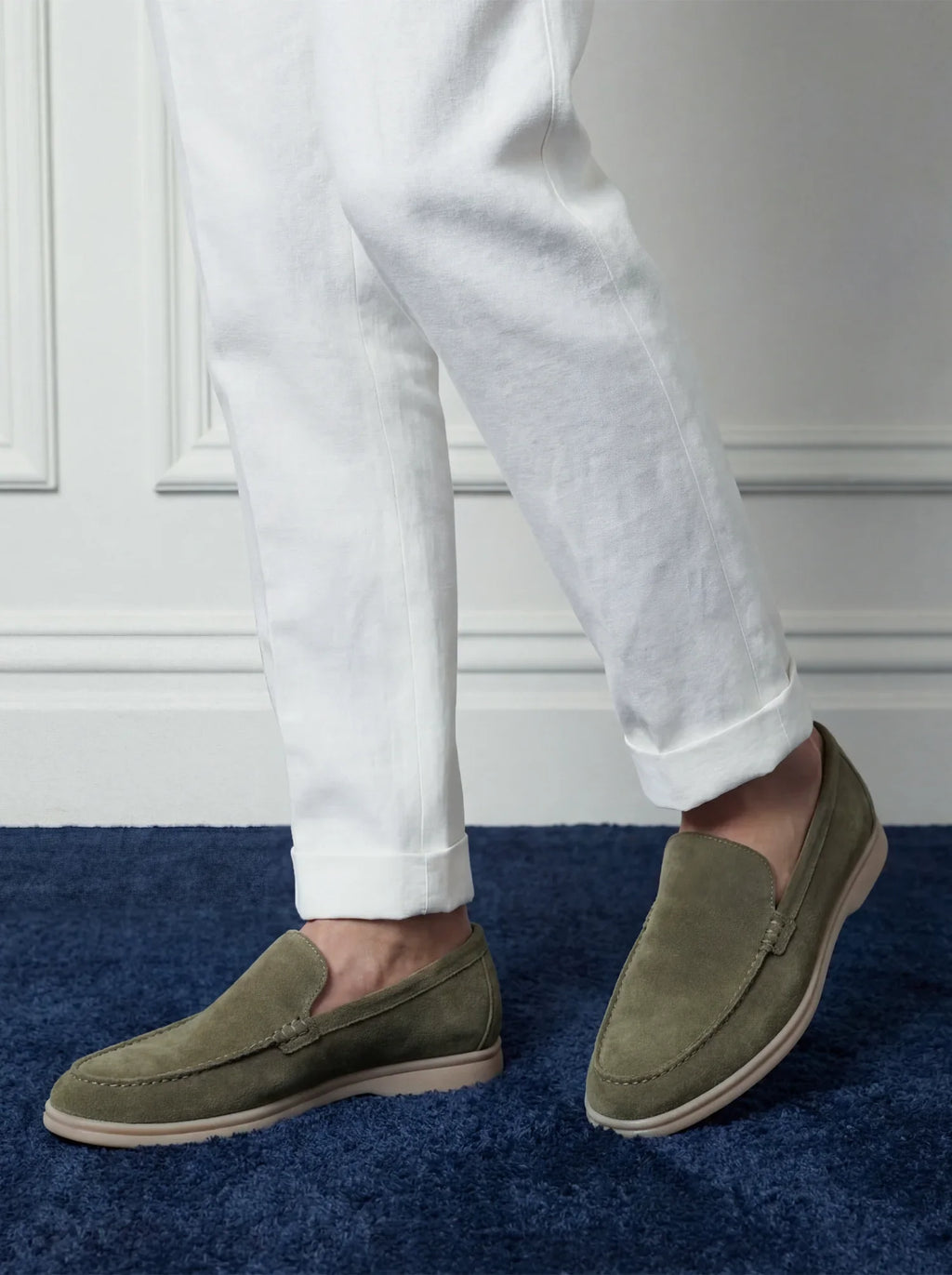 Moss Green Savile Loafers
